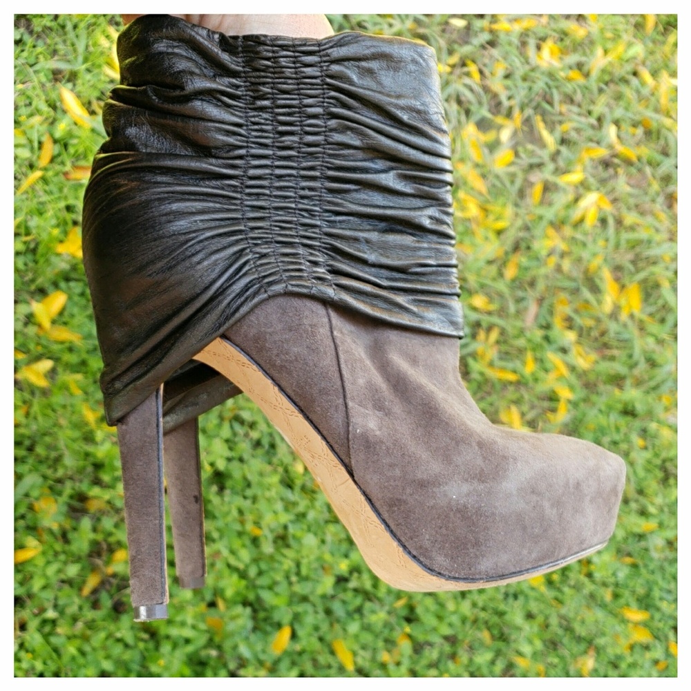L.A.M.B. Puffy Ruched Booties - Picture 3 of 8